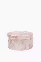 Marble Round Box - Pink