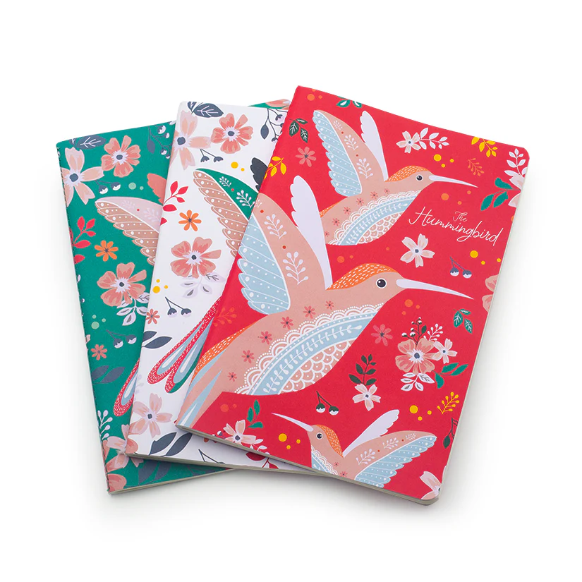HUMMINGBIRD A5 NOTEBOOKS (3 PACK)