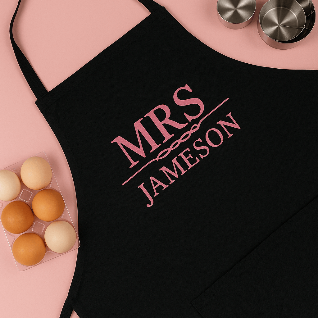 Personalised Mrs/Mr Apron