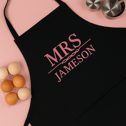 Personalised Mrs/Mr Apron