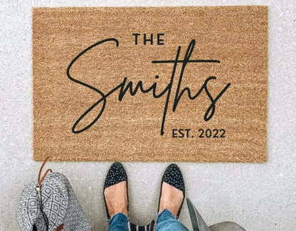Custom welcome doormat