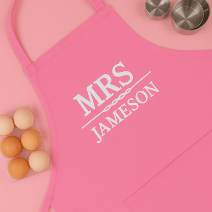 Personalised Mrs/Mr Apron