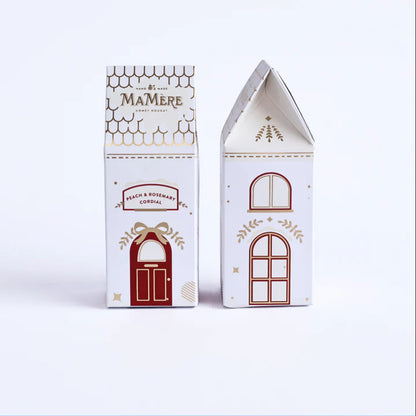 MA MÈRE CONFECTIONS Mini Festive house Red & Gold - Mini Peach Cordial