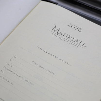 2026 Mauriati Executive Diary