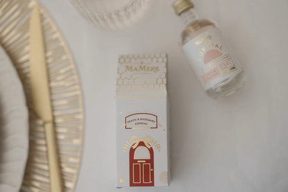 MA MÈRE CONFECTIONS Mini Festive house Red & Gold - Mini Peach Cordial