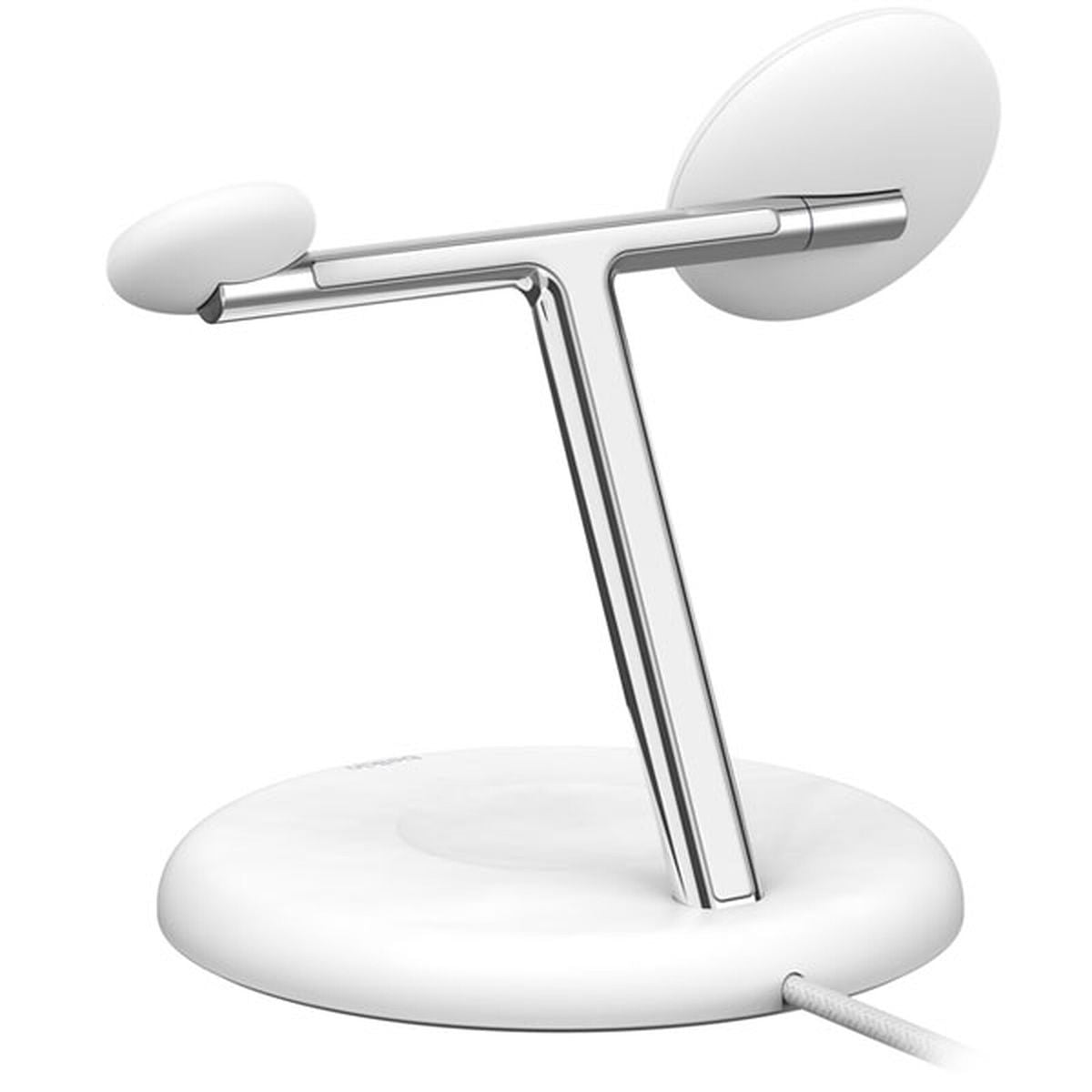 Belkin 15W 3-in-1 Qi2 Wireless Magnetic Charging Stand - White