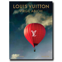 Assouline Louis Vuitton: Virgil Abloh book cover featuring a red hot air balloon with LV logo.