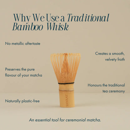 SANRAE Bamboo Matcha Whisk (100 Prong)