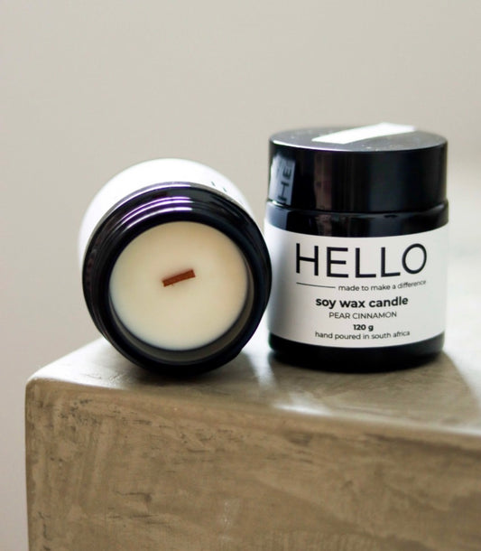 Hello Soy Wax Candle