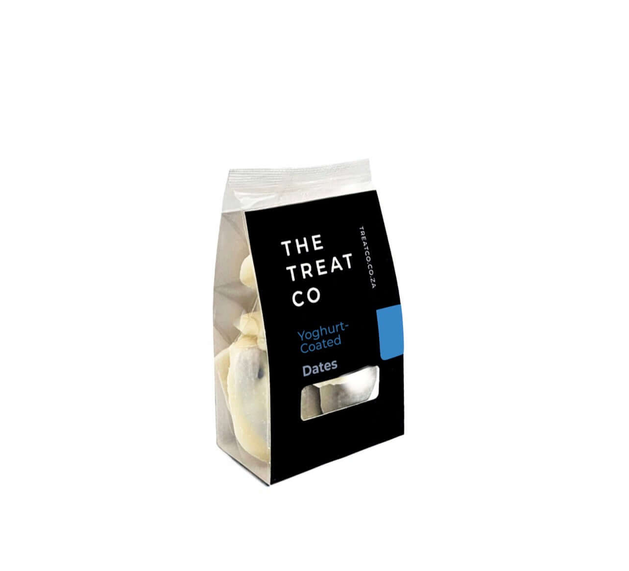 Yoghurt Coated Dates pack from The Treat Co, featuring creamy yoghurt and soft dates.