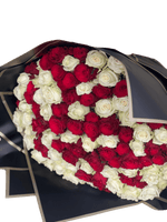 Red and White Roses