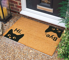 Hi Bye Kitten Doormat
