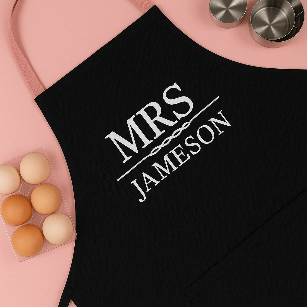 Personalised Mrs/Mr Apron