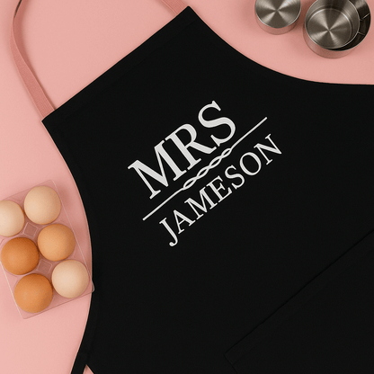 Personalised Mrs/Mr Apron