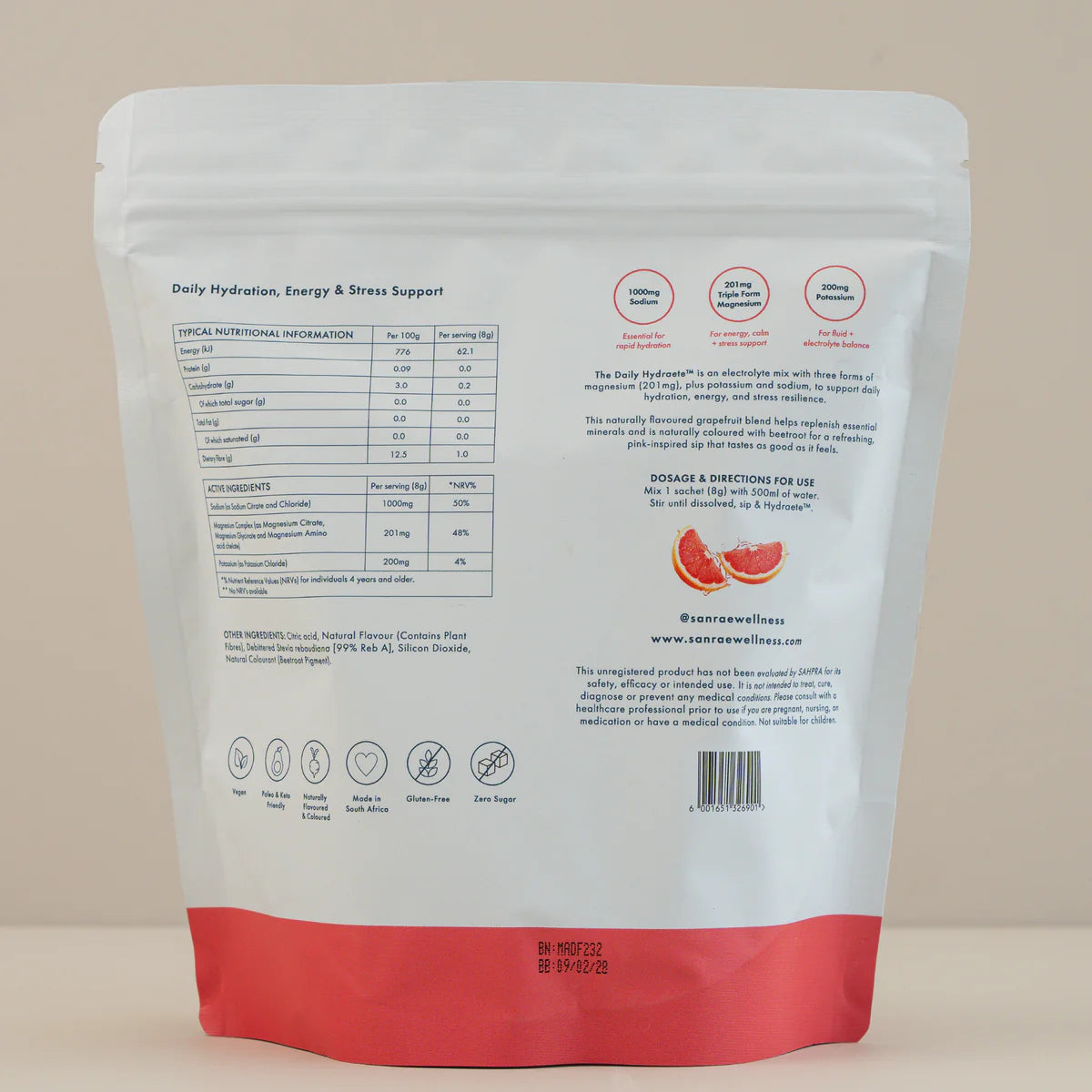 SANRAE™ The Daily Hydraete™ - Salty Grapefruit