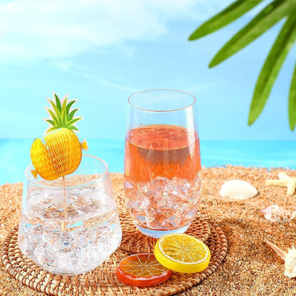 Tall Crystal Drinking Glass