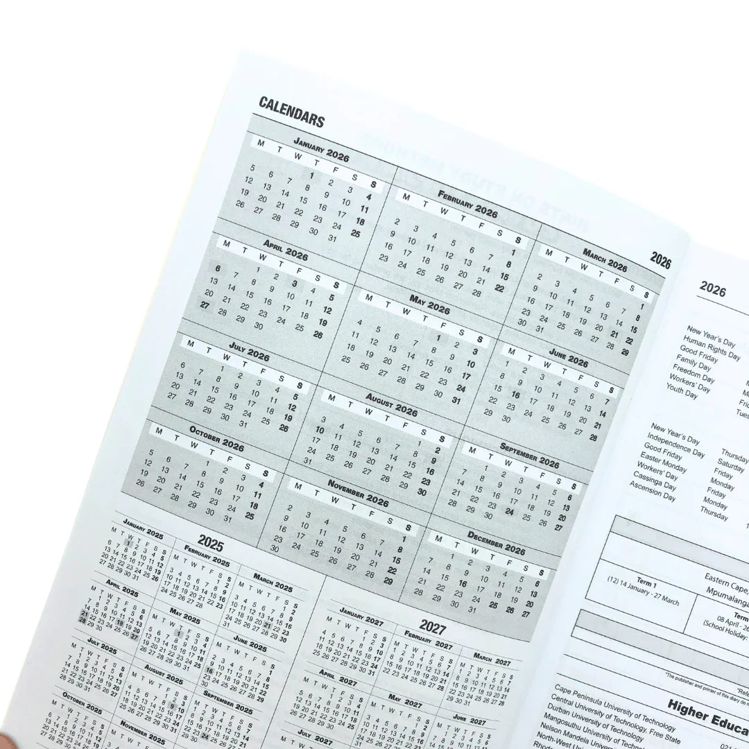 A5 Week-to-View School Diary 2026
