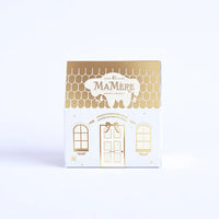 MA MÈRE CONFECTIONS Mini Festive House Cream & Gold - Pistachio & Festive nougat shortbread snowballs