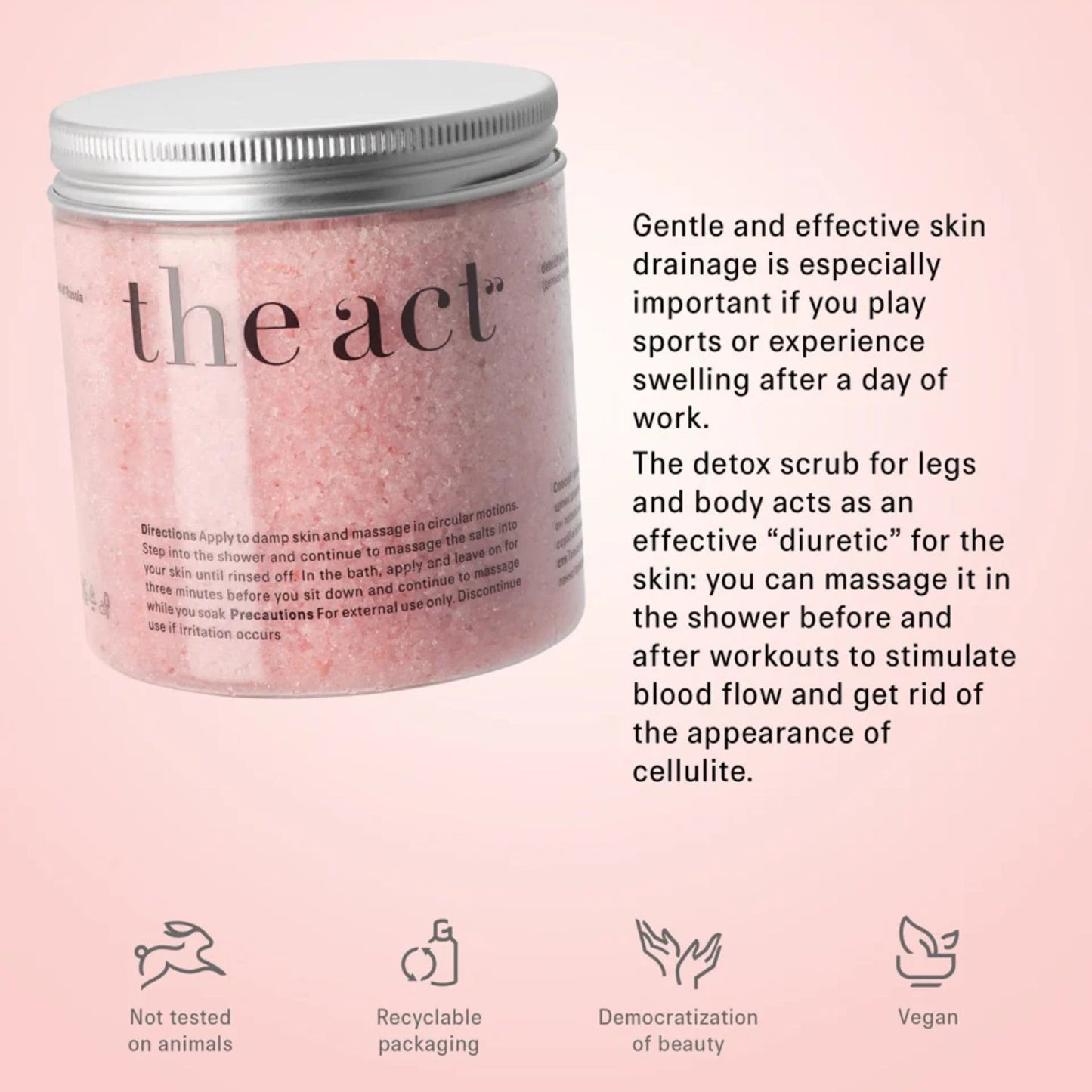 Detoxifying Leg Scrub with Himalayan Salt and Grapefruit 300g