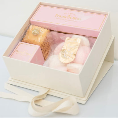 Nice to Treat You Giftbox filled with candies, marshmallows, and tea biscuits from Frank & Olives.
