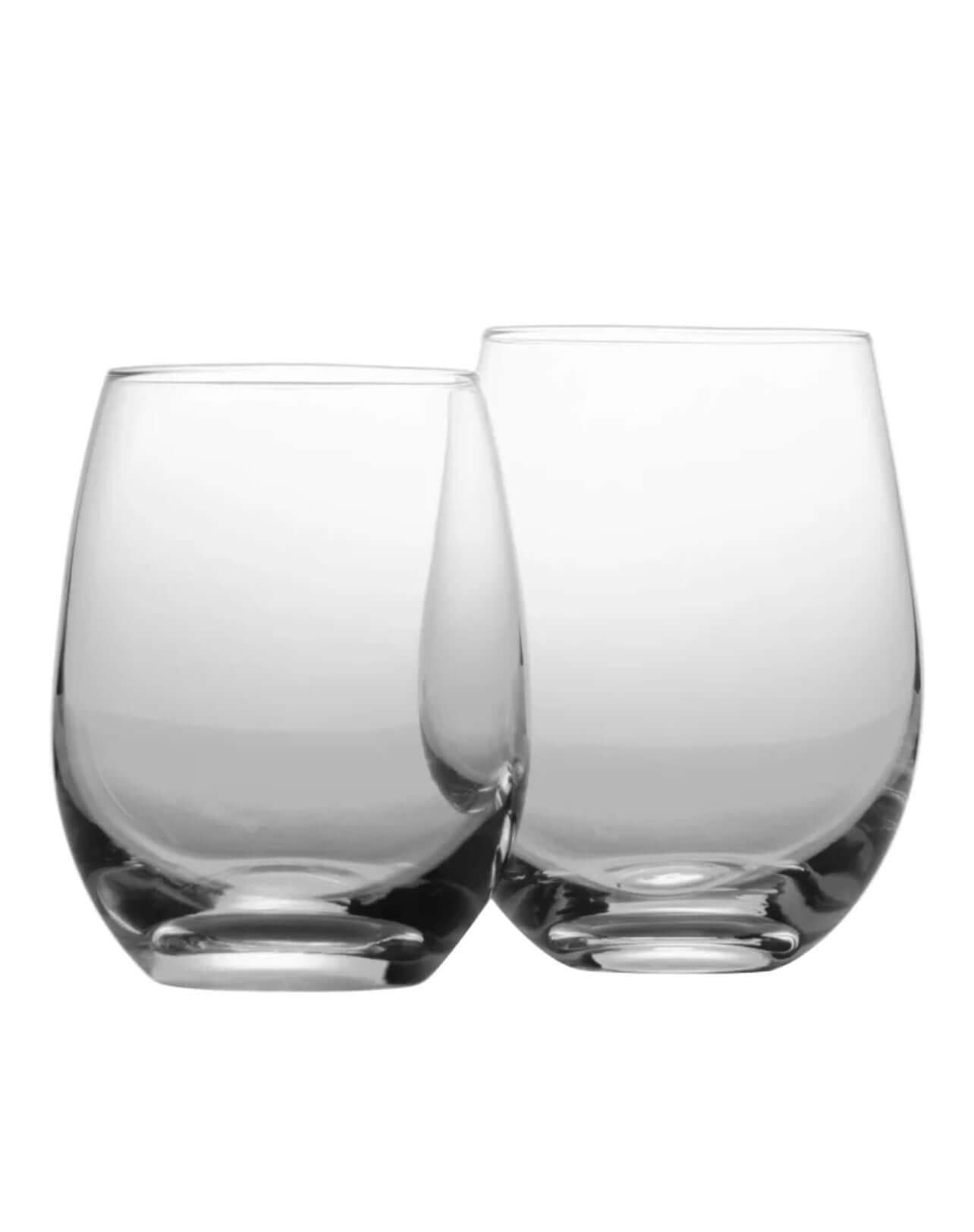 Stemless Red Wine Glasses, Set of 4