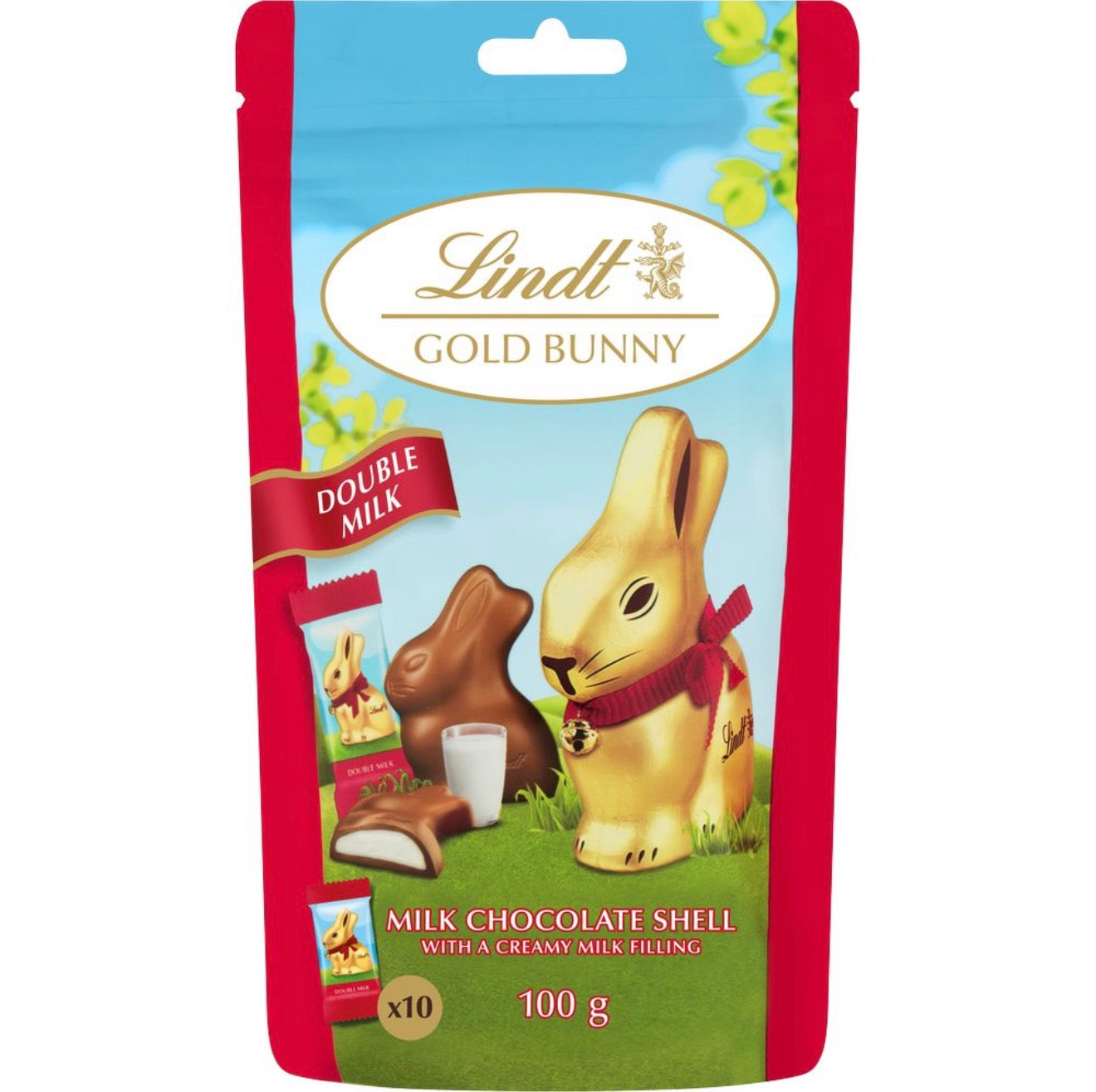 Lindt Gold Bunny Double Milk Bag 100g