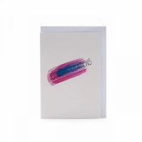Congratulations Card featuring a colorful design, perfect for celebrating achievements, available with a matching envelope.