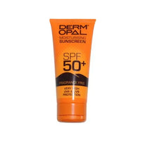 DERMOPAL Sunscreen SPF 50 tube offering broad spectrum UV protection and moisturizing benefits.