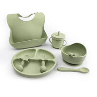 Silicone Baby Feeding Set - Green