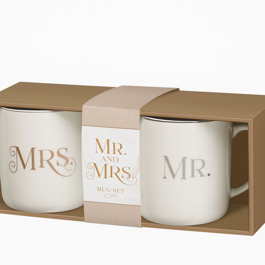 Mr. & Mrs. Two-Piece Ceramic Mug Set