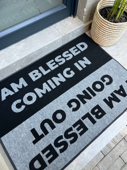 I'm blessed coming in, I'm blessed going out door mat (1000x700mm)