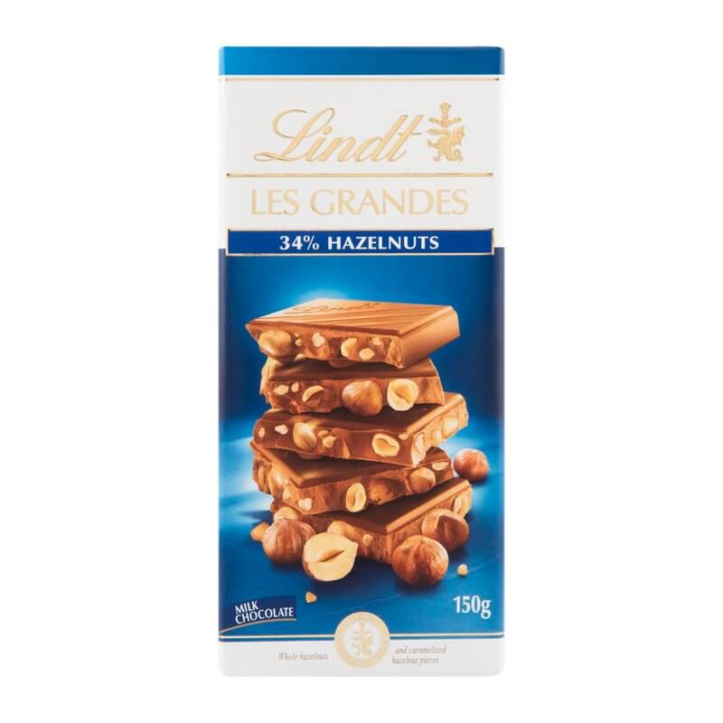 Lindt Les Grandes 34 % Hazelnut Milk Chocolate
