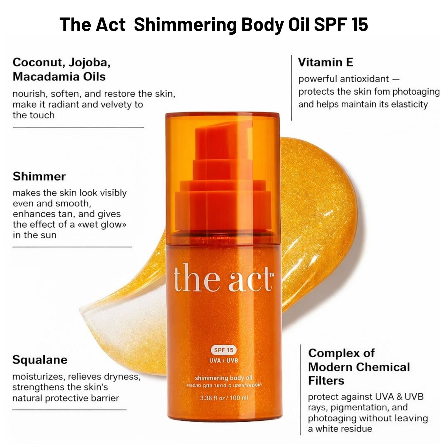 Shimmer Body Oil SPF 15 100 ml